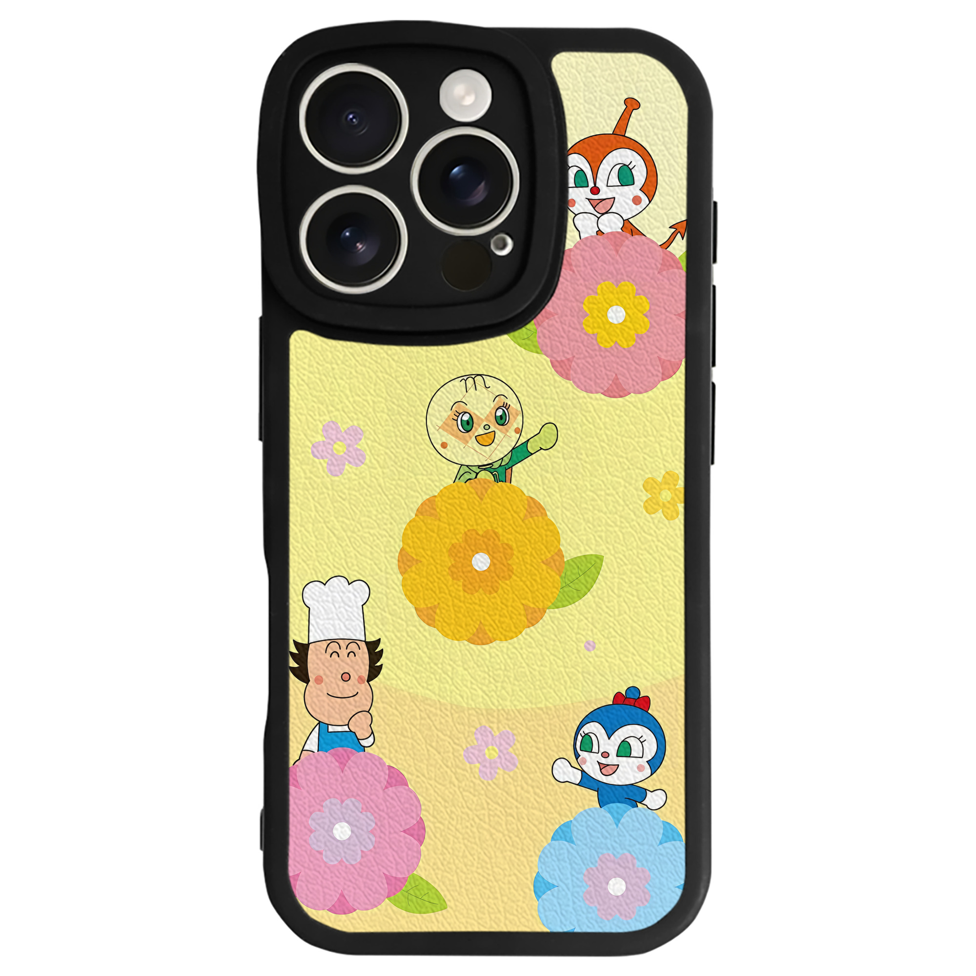 （画像用） アンパンマン Anpanman 【iPhone 16シリーズ対応】シリコンスマホケース（レザー調） 材質：シリコン